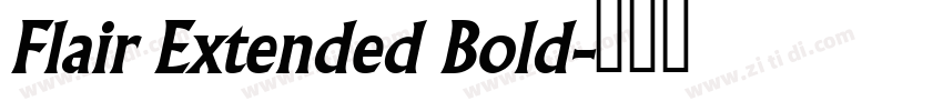 Flair Extended Bold字体转换